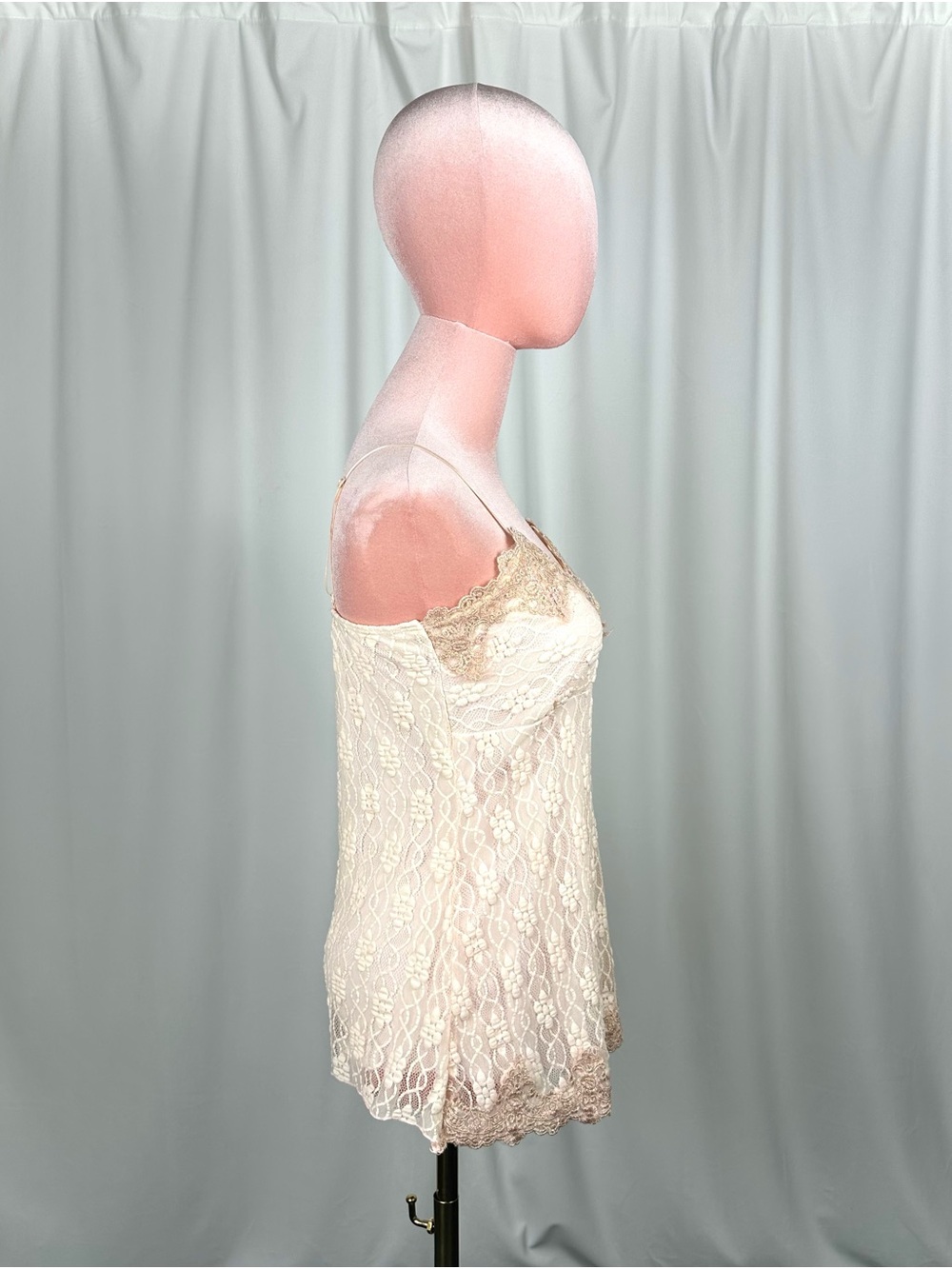 Vintage MKM Designs Lace Cami Top Cream Gold Fairycore XS/S - Picture 6 of 16